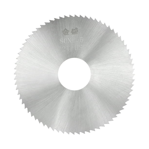 Circular Saw Blades 80x22x0.5mm 72 Teeth HSS Disc Cutting Blade for Wood Metal